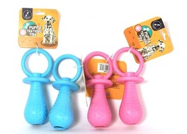 4 Count SLB Products Pawfam Blue &amp; Pink Puppy Teething Toy - £35.27 GBP