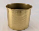Ikea VINDFLÄKT Plant Pot/ Vase Gold 10" Aluminum Hammered New 904.256.31 - $44.90