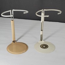 2 Adjustable Metal Doll Stand 5&quot; Hi  x 3&quot; for 8-14&quot; WIDE VINYL Covered W... - $8.80