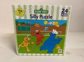 Sesame Street Silly Puzzle 24 Piece 2003 Hasbro MB Pre-Owned Ages 3 &amp; Up - £7.77 GBP