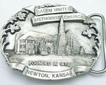 RARE 1986 Salem United Methodist Church Belt Buckle Newton, KS w Stand 2... - $33.61