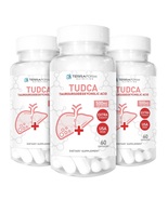 3 Pack Pure TUDCA Supplement Tauroursodeoxycholic Acid 60 Capsules - $2,190.08 MXN