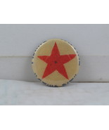 Punk Music Pin - Red Star Records Company Logo - Celluloid Pin  - $25.98 CAD