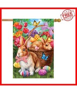 All-Weather Easter Flag 28&quot; x 40&quot; - Beautiful Double-Sided Artwork with ... - $28.70