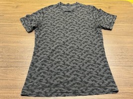 Lululemon Men’s Gray/Black Short-Sleeve T-Shirt - Large - £23.58 GBP