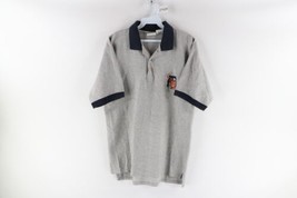 Vintage 90s Mens Medium Detroit Tigers Old English D Collared Polo Shirt Gray - £30.97 GBP
