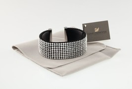 Daniel Swarovski Thin Rigid Cuff Crystal Bracelet w/ Original Box and Pouch - £77.76 GBP