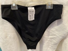 Shade &amp; Shore Women&#39;s High Leg High Waist Extra Cheeky black Bikini Bott... - $12.86