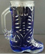 Western Boot Glass Vase Coffee Cup Drinking Fireplace Matchstick Holder ... - $18.50 CAD