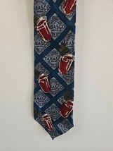Vintage Tabasco Hot Sauce Bloody Mary Tie, Blue/Gray Vintage 90s 100% Silk - $9.99