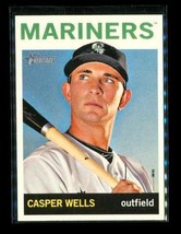2013 Topps Heritage Baseball Trading Card #186 Casper Wells Seattle Mariners - £7.77 GBP