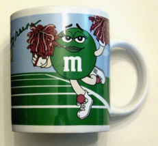 M&amp;M&#39;s Collectible Coffee Mug Galerie Blue #1 Fan Green Diva Cheerleader ... - £13.97 GBP