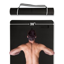 Extra Wide Yoga Mat For Men Women (72&quot;L X 36&quot;W X 1/4&quot; Thick) Non Slip Fitness &amp;  - £73.51 GBP