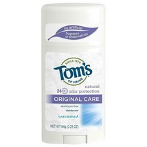 Tom&#39;s of Maine Deodorants Unscented 24 Hour Long Lasting Sticks 2.25 oz. - £12.88 GBP