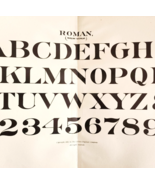 1899 Roman New York Style Font Victorian Lettering Example Penmanship DWH5A - $41.13 CAD