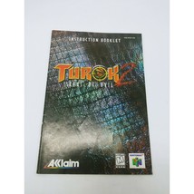 Nintendo 64 Turok 2 Seeds Of Evil Instruction Manual Booklet Only - £5.41 GBP