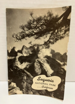 Sequoia National Park California Booklet Guide Pamphlet 1941 Vintage - £9.45 GBP