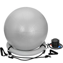 Exercise Workout 65Cm Yoga Ball Fitness Pilates Sculpting Balance Includ... - £32.57 GBP