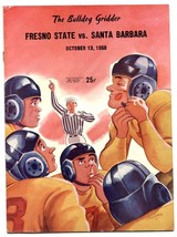 Fresno State vs. Santa Barbara Football Program 10/13/1950 - £56.20 GBP