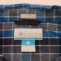 Columbia XM2803 Men’s Multicolor Long Sleeve Button-Up Plaid Cotton Shirt Size L image 3