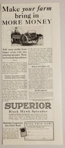 1928 Ad Superior Black Hawk Spreader American Seeding Machine Springfield,Ohio - £10.57 GBP