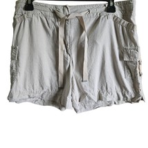 Khaki Cargo Short Shorts Size 12 - £19.39 GBP