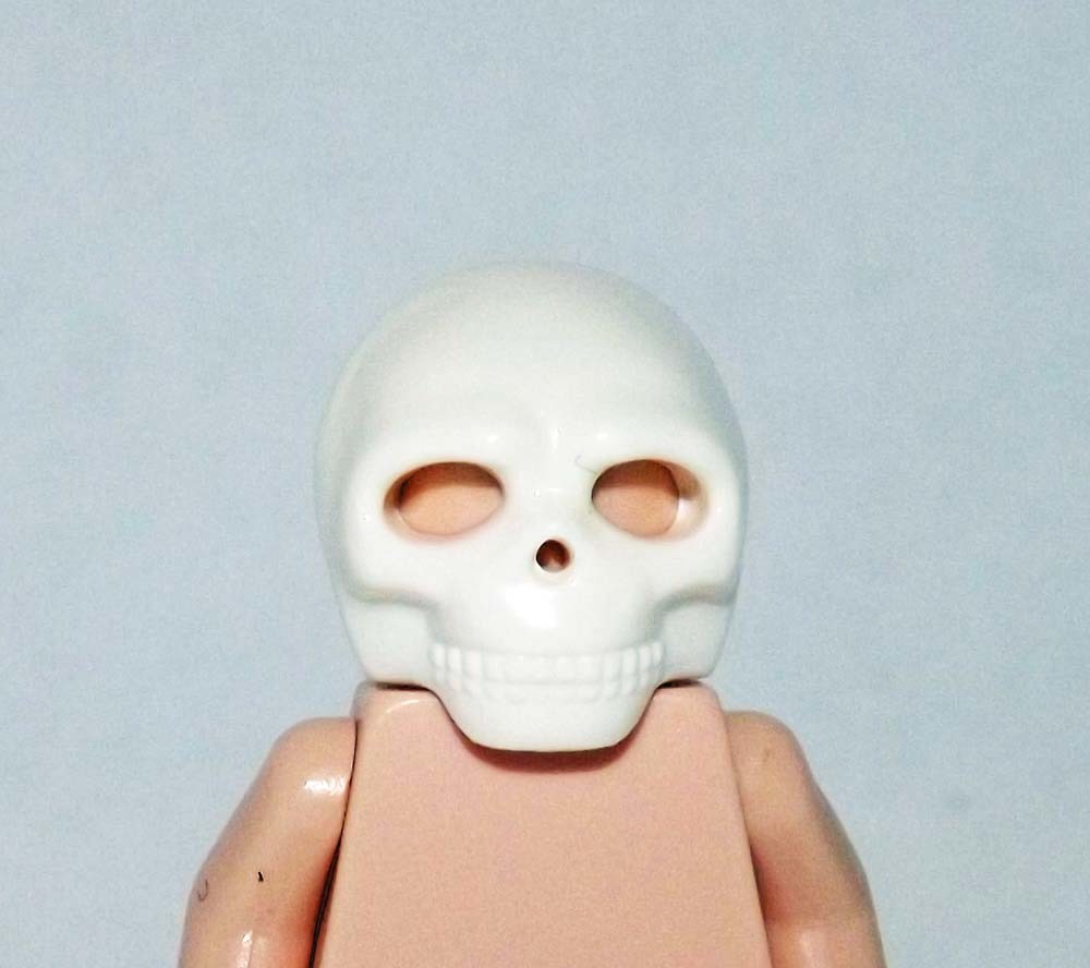 Skeleton Skull Head Mask Head Diy Custom Minifigures - $5.45