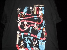 TeeFury Doctor Who LARGE &quot;The Game of Time&quot; Doctor Who Tribute Shirt BLACK - £11.05 GBP