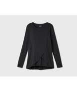 Large Long Sleeve Round Neck Over Belly Nursing T-Shirt Isabel Maternity - $17.76 CAD