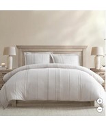 Haven Lane Comforter Set Taupe Striped 3-Piece Dillon Pillow Shams Cotton - €146,05 EUR+