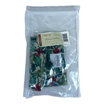 New Longaberger Fabric Basket Handle Gripper &quot;American Holly&quot; Christmas ... - £11.18 GBP