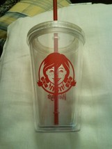Wendy&#39;s Double Wall Acrylic 20oz Cold Cup euc - £11.21 GBP