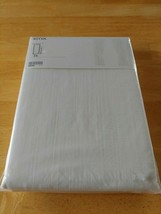 IKEA RITVA 2-TIER/TIEBACKS OFF-WHITE 100% COTTON DRAPES 57&quot;x65&quot;-NIP-003.... - £27.94 GBP