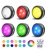 Puck Lights with Remote,Battery Operated Lights for Christmas, Halloween... - £23.63 GBP