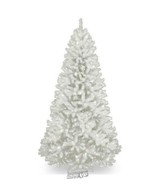 7ft North Valley White Tree with Pre-Strung Lights Wintry Realism 3-Sect... - £297.25 GBP