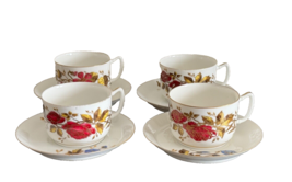 Antique AK Limoges France A. Klingenberg Hand Painted Floral Cups and Sa... - £117.91 GBP