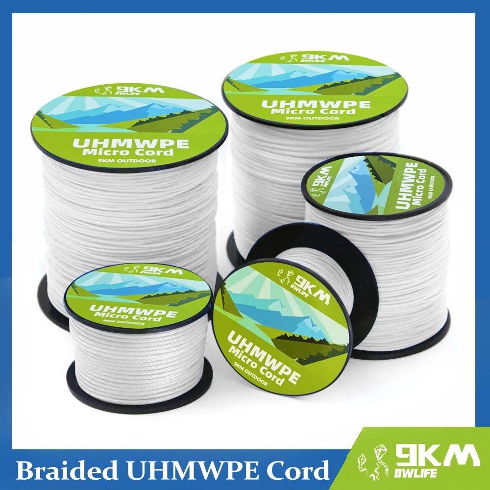 0.5~1mm Braided UHMWPE Cord Hollow Low Stretch Spectra Line Spliceable Rope - £11.22 GBP+