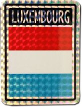 K&#39;s Novelties Luxembourg Country Flag Reflective Decal Bumper Sticker - $3.45