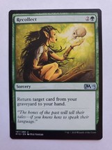 MTG Magic The Gathering Card Recollect Sorcery Green M19 - £5.93 GBP