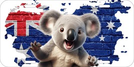 Koala Bear Australia Flag Smiling Aluminum Metal License Plate 132 - $12.86+