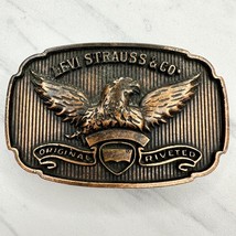 Levi&#39;s Strauss &amp; Co Original Riveted Eagle Logo Belt Buckle - $19.79