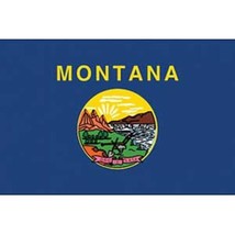 Montana Flag with Grommets 2ft x 3ft - £11.00 GBP