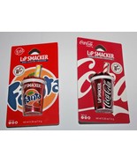 Lip Smacker Fanta Strawberry + Coca Cola Cherry Cup Lip Balm Lot Of 2 In... - £10.21 GBP