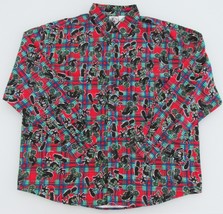 Disney/Mickey Mouse Men&#39;s Cotton Flannel Shirt Size Large - £19.67 GBP