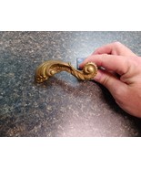 Antique Victorian Architectural Salvage Door Handle Brass Made In Italy - $830.22 MXN