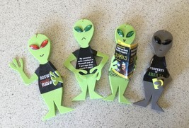 Four Handmade Original Design Alien Ornaments - £6.79 GBP