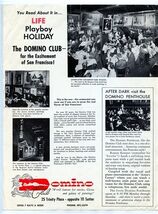 Domino Club Advertising Flyer San Francisco California  - $17.82