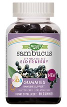 Sambucus Standardized Elderberry Gummies Kids Immune Support Supplement 60 ct.. - £23.73 GBP