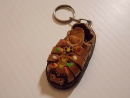 Sandal Shoe Keychain Oaxaca, Mexico Travel Keyring - $9.99