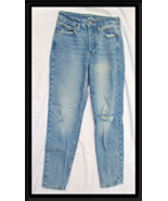 Old Navy Ladies OG Straight High Rise Distressed Jeans Size 2 31 x 27 - $239.24 MXN